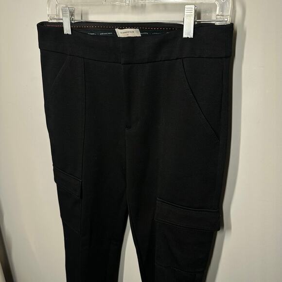 Anthropologie The Essential Slim Knit Cargo Pants in Black - Picture 3 of 7